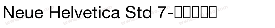 Neue Helvetica Std 7字体转换